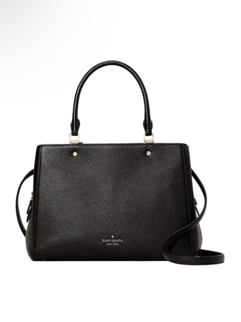 KATE SPADE NEW YORK LEILA MEDIUM LEATHER SATCHEL CROSSBODY SHOULDER BAG $399